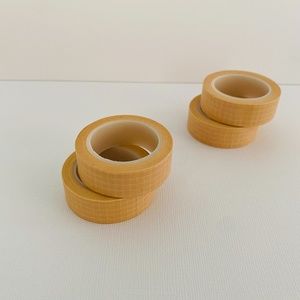 Washi Tape Grid Geometric Taupe Natural 10 Metres